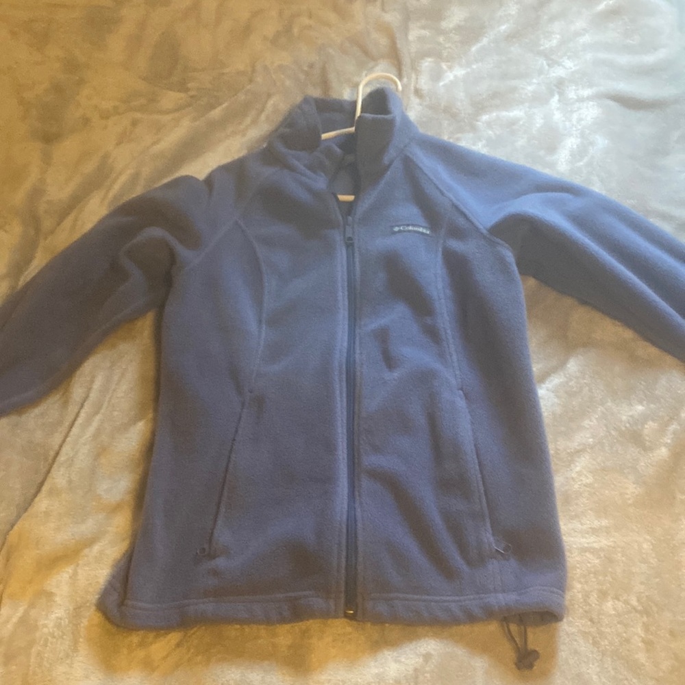 Purple long sleeve zip up